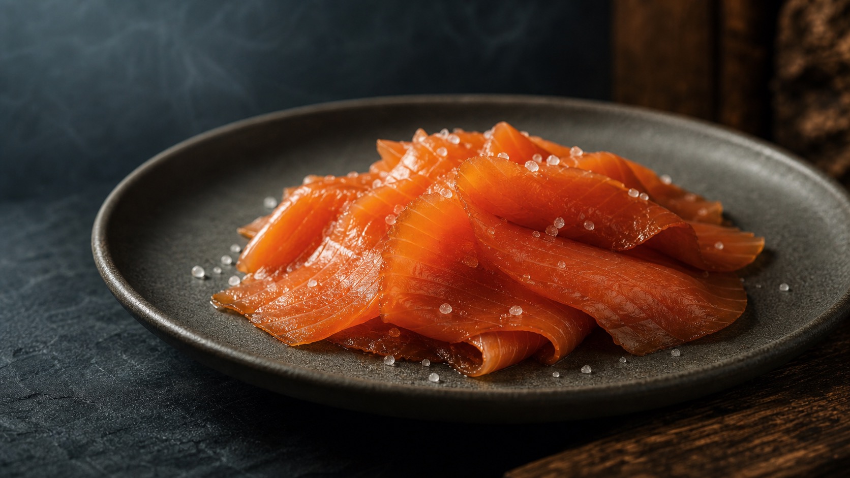 Smoked salmon edibles product